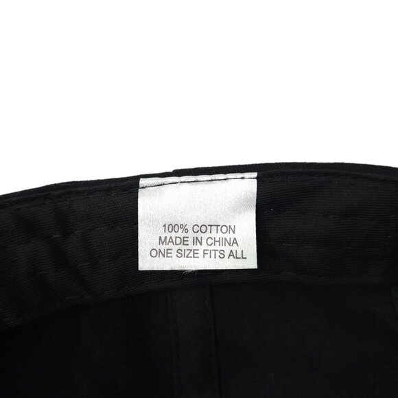 Crazy Cat Grooming Embroidered Logo Tuck Strap Cap Trucker Baseball Black Hat - Picture 8 of 13